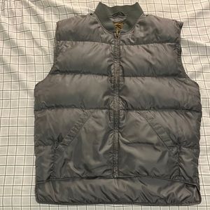 Vintage Eddie Bauer Gray Goose Down Vest Men’s size Medium
